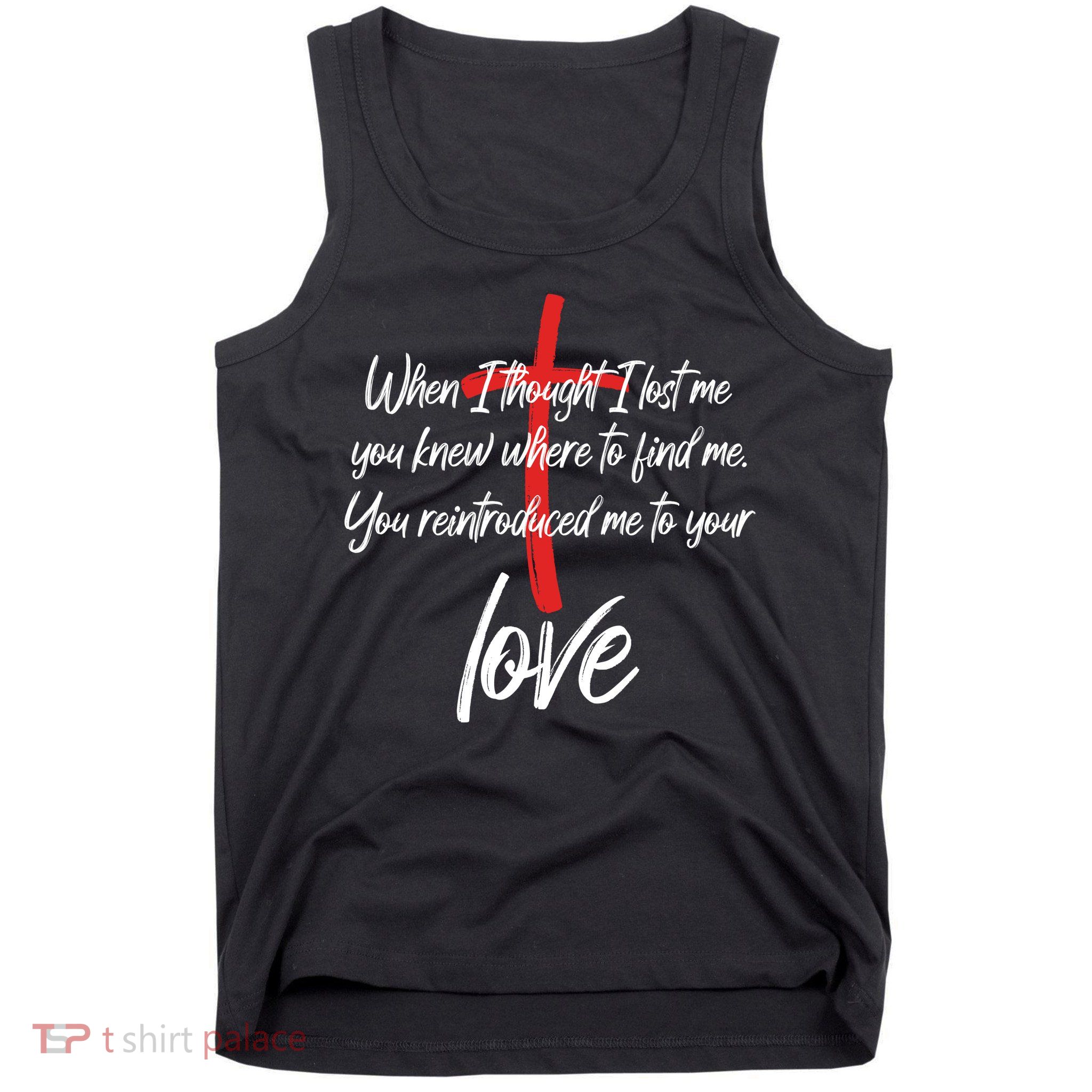 Inspiring Christian Quote Faith Cross Tank Top
