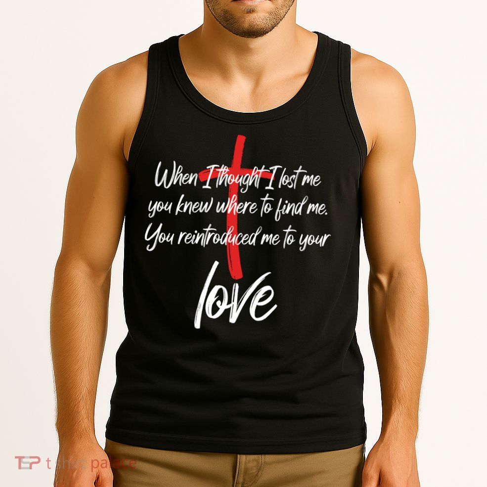 Inspiring Christian Quote Faith Cross Tank Top