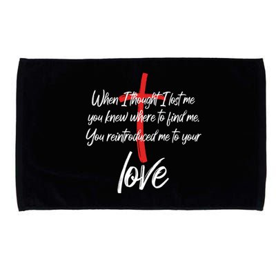 Inspiring Christian Quote Faith Cross Microfiber Hand Towel