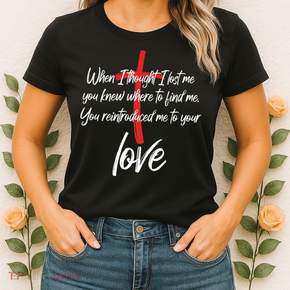 Inspiring Christian Quote Faith Cross Womens T-Shirt