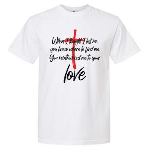 Inspiring Christian Quote Faith Cross Garment-Dyed Heavyweight T-Shirt