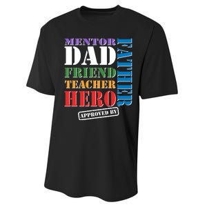 Inspiring Father's Day Dad Performance Sprint T-Shirt