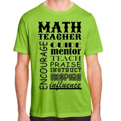 Inspiring Math Teacher Adult ChromaSoft Performance T-Shirt