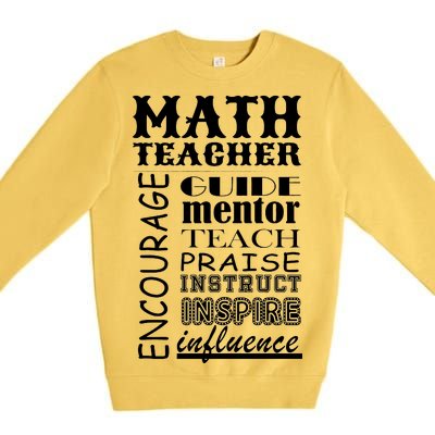 Inspiring Math Teacher Premium Crewneck Sweatshirt