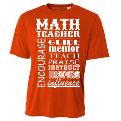 Inspiring Math Teacher Cooling Performance Crew T-Shirt