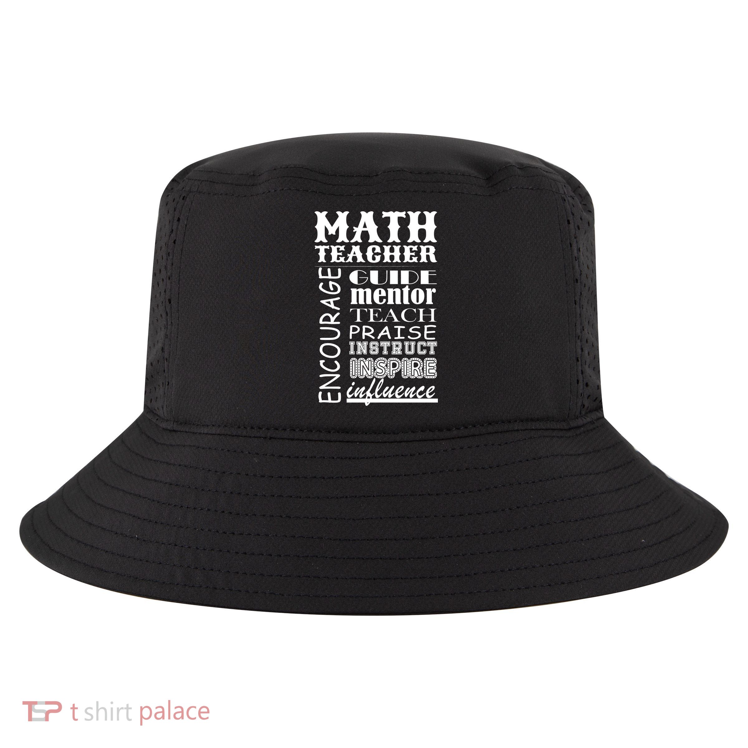 Inspiring Math Teacher Cool Comfort Performance Bucket Hat