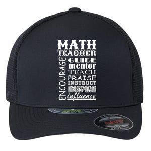 Inspiring Math Teacher Flexfit Unipanel Trucker Cap