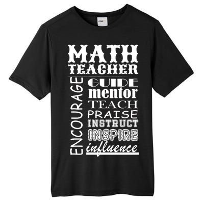 Inspiring Math Teacher Tall Fusion ChromaSoft Performance T-Shirt