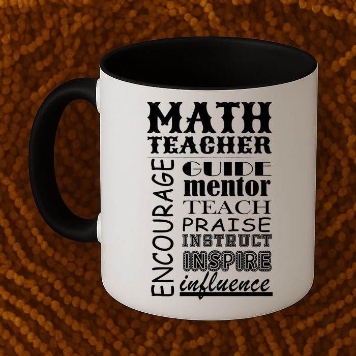 Inspiring Math Teacher Mug