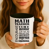 Inspiring Math Teacher Mug