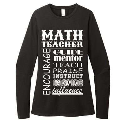 Inspiring Math Teacher Womens CVC Long Sleeve Shirt