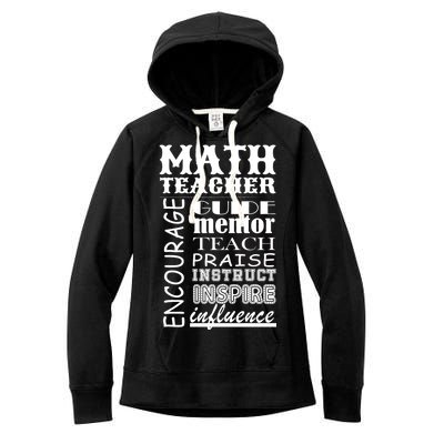 Inspiring Math Teacher Women's Fleece Hoodie