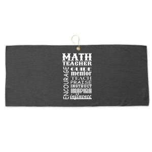 Inspiring Math Teacher Large Microfiber Waffle Golf Towel