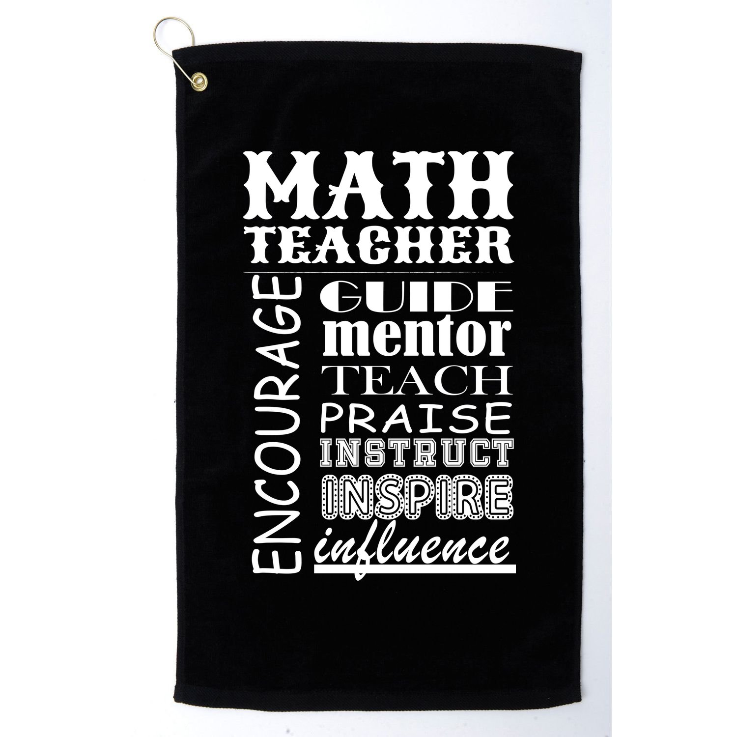 Inspiring Math Teacher Golf Towel
