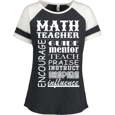 Inspiring Math Teacher Enza Ladies Jersey Colorblock Tee