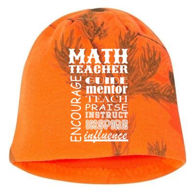 Inspiring Math Teacher Kati - Camo Knit Beanie