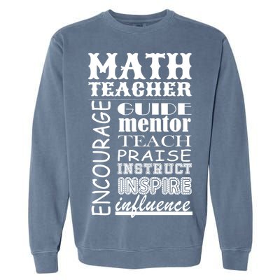 Inspiring Math Teacher Garment-Dyed Sweatshirt