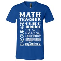 Inspiring Math Teacher V-Neck T-Shirt