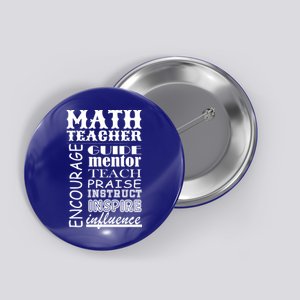 Inspiring Math Teacher Button