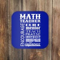 Inspiring Math Teacher Coaster