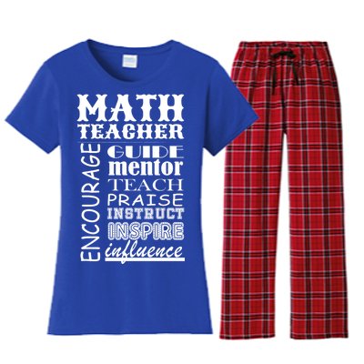 Inspiring Math Teacher Women's Flannel Pajama Set