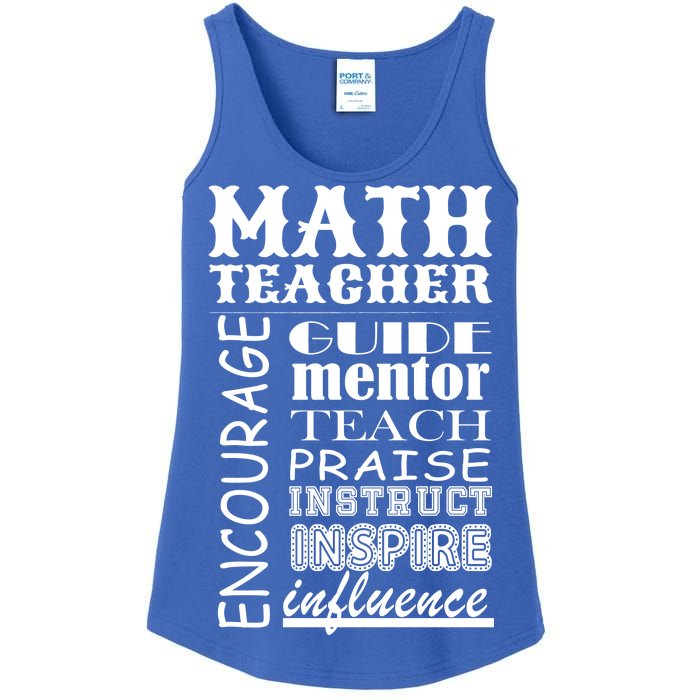 Inspiring Math Teacher Ladies Essential Tank