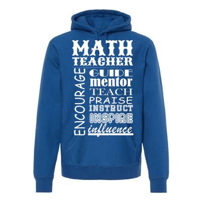 Inspiring Math Teacher Premium Hoodie