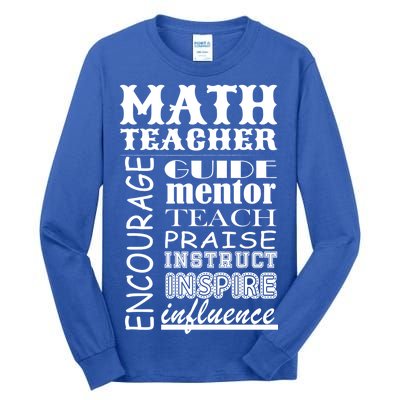 Inspiring Math Teacher Tall Long Sleeve T-Shirt