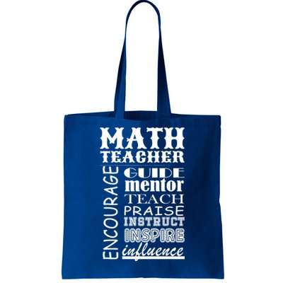 Inspiring Math Teacher Tote Bag