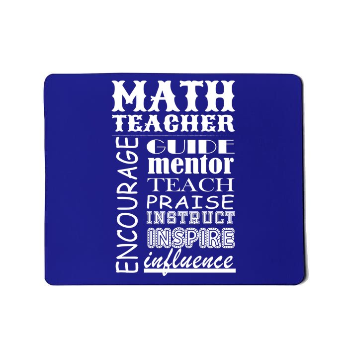 Inspiring Math Teacher Mousepad