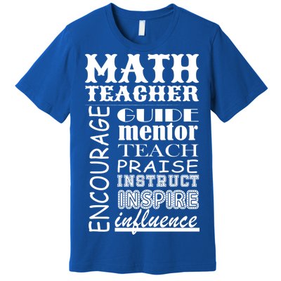 Inspiring Math Teacher Premium T-Shirt