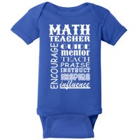 Inspiring Math Teacher Baby Bodysuit