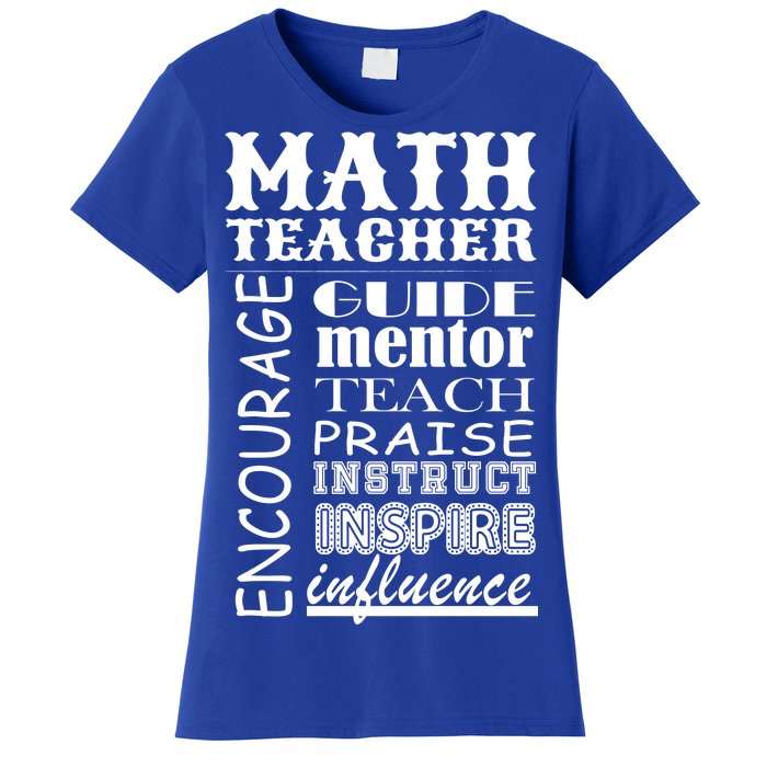 Inspiring Math Teacher Women's T-Shirt