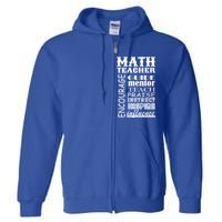 Inspiring Math Teacher Full Zip Hoodie