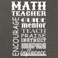 Inspiring Math Teacher Cotton Canvas Backpack
