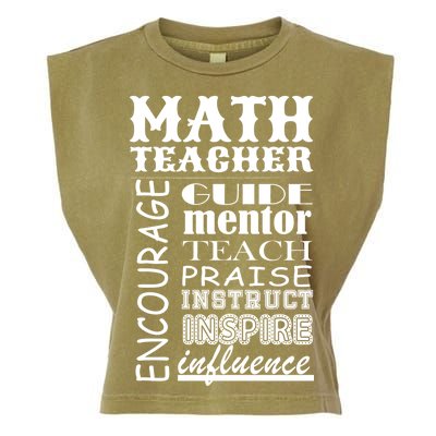 Inspiring Math Teacher Garment-Dyed Women's Muscle Tee