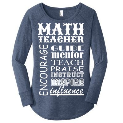 Inspiring Math Teacher Women's Perfect Tri Tunic Long Sleeve Shirt