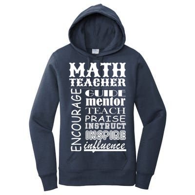 Inspiring Math Teacher Women's Pullover Hoodie