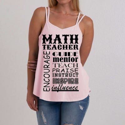 Inspiring Math Teacher Women's Strappy Tank