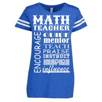 Inspiring Math Teacher Enza Ladies Jersey Football T-Shirt