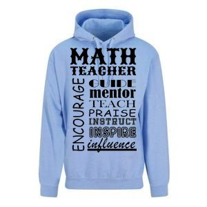 Inspiring Math Teacher Unisex Surf Hoodie