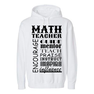 Inspiring Math Teacher Garment-Dyed Fleece Hoodie