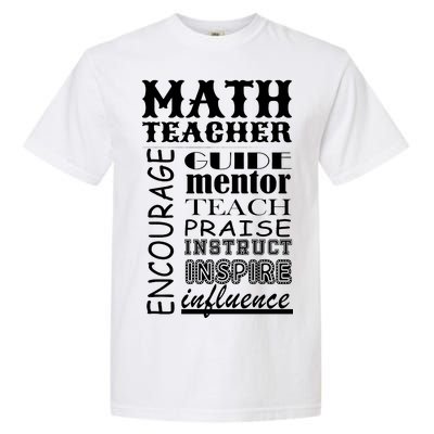 Inspiring Math Teacher Garment-Dyed Heavyweight T-Shirt