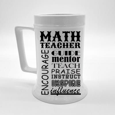 Inspiring Math Teacher Beer Stein