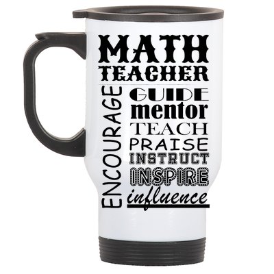 Inspiring Math Teacher Stainless Steel Travel Mug