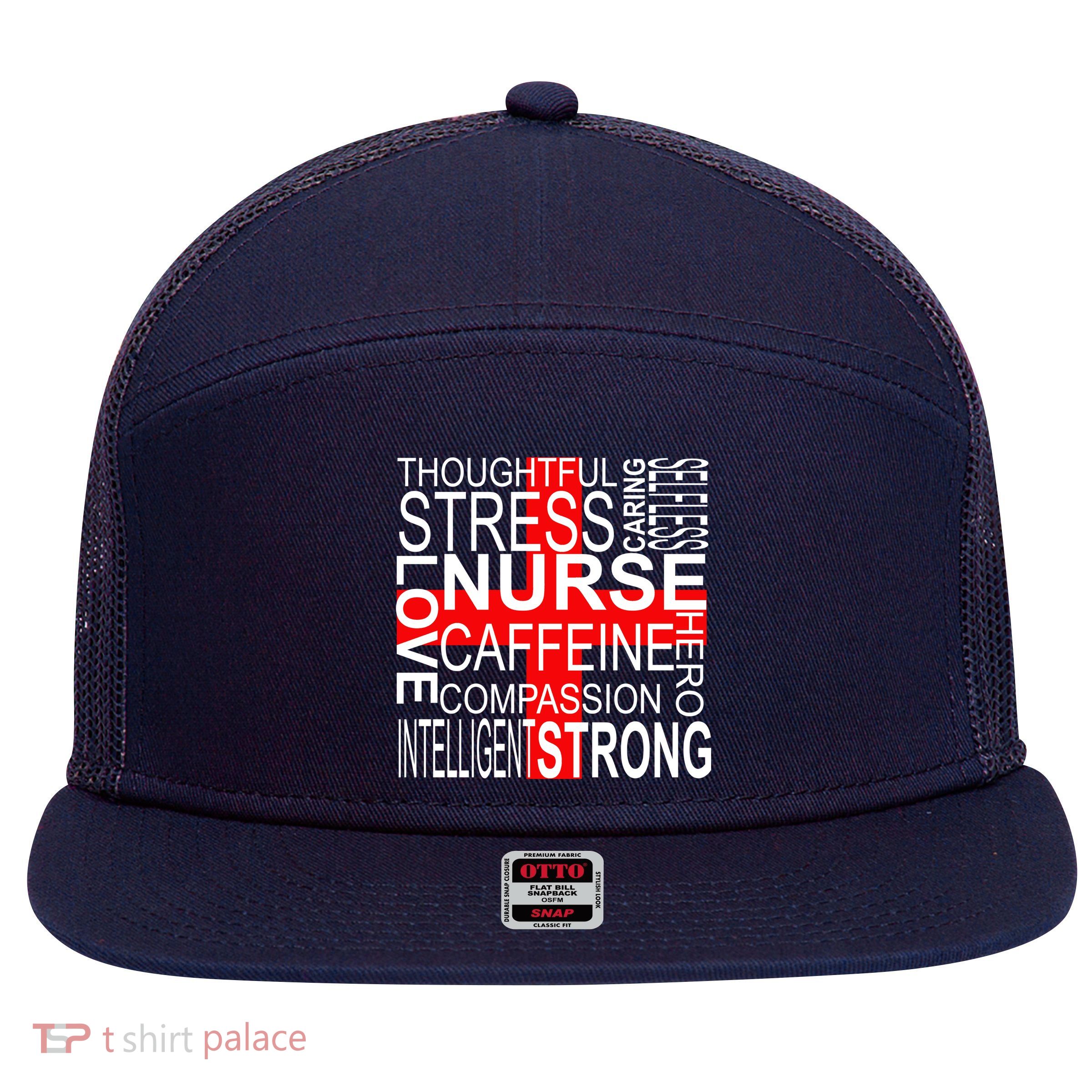Inspiring Nurse 7 Panel Mesh Trucker Snapback Hat