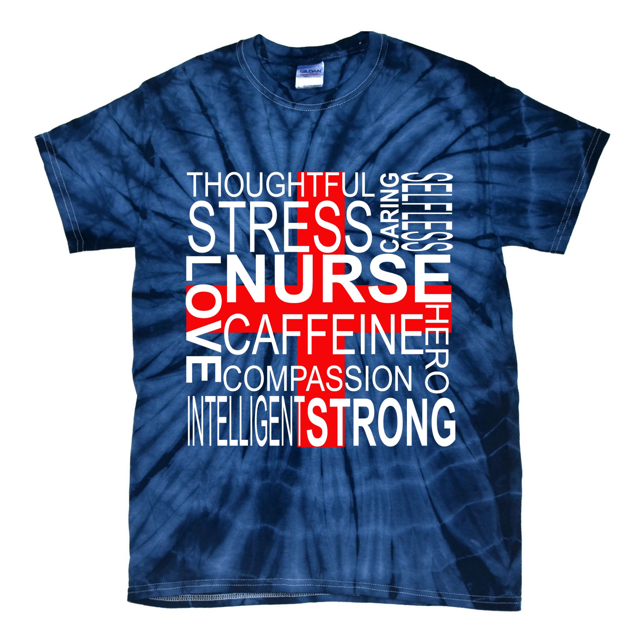 Inspiring Nurse Tie-Dye T-Shirt