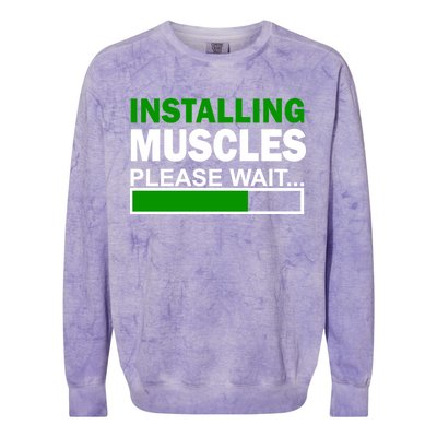 Installing Muscles Please Wait... Colorblast Crewneck Sweatshirt