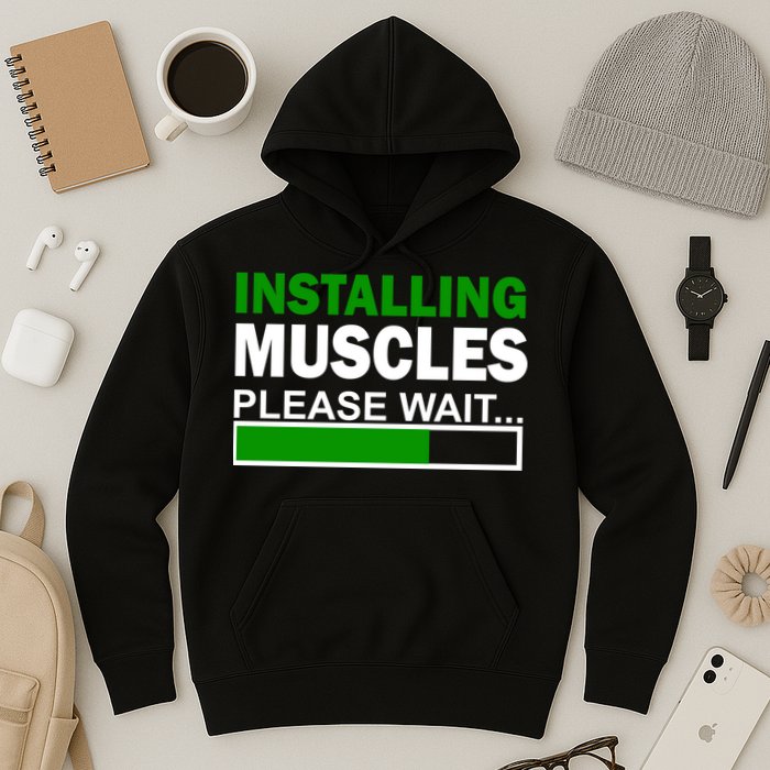 Installing Muscles Please Wait... Hoodie