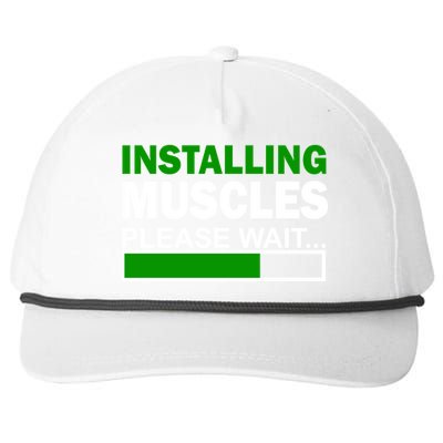 Installing Muscles Please Wait... Snapback Five-Panel Rope Hat